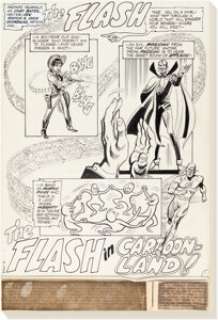 Irv Novick ​and Dick Giordano The Flash #212 Complete 17-Page Story Original Art (DC, 1972). (Total: 17 Original Art)