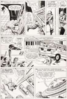 Jack Kirby and Dick Ayers Fantastic Four #7 Story Page 10 Original Art (Marvel, 1962). | Heritage