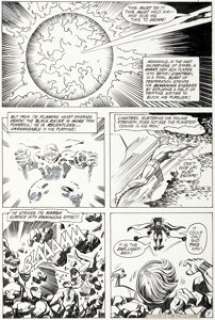 Jack Kirby and Vince Colletta The New Gods #3 Lightray Story Page 8 Original Art (DC, 1971).