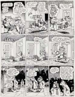 Robert Crumb Cavalier Magazine #11 Fritz the Cat Story Page 4 Original Art (Fawcett-DuGent-Arzill Publishing, 1968). | Heritage