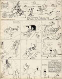 Richard F. Outcault Buster Brown Sunday Comic Strip Original Art (New York Herald, 1905). | Heritage