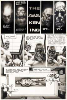 Richard Corben Slow Death #4 "The Awakening" Complete 4-Page Story Original Art (Last Gasp, 1972). (Total: 4 Original Art)