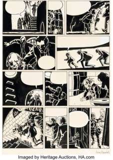 Anna Brandoli Alias Story Page 24 Original Art (Glénat, 1987).