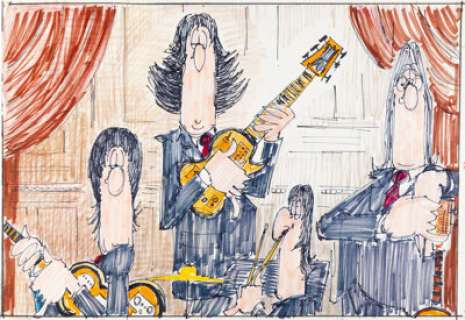 Don Martin MAD Special The Beatles Preliminary Original Art (EC, c. 1960s).