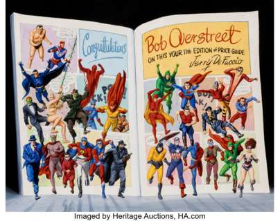 Gray Morrow Overstreet Comic Book Price Guide Double Page Spread Painting Original Art (Overstreet, 1981).