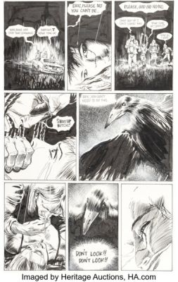 James O’Barr The Crow #4 Story Page 13 Original Art (Caliber Press, 1989). | Heritage
