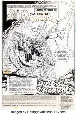 Jim Aparo The Brave and the Bold #138 Batman and Mister Miracle "Mile High Tombstone!" Complete 17-Page Story Original Art (DC, 1977). (Total: 17 Original Art)