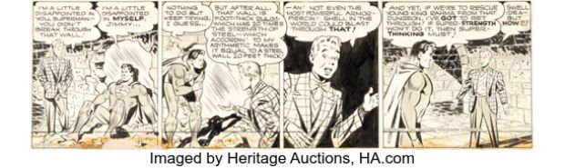 Wayne Boring (as Joe Shuster) Superman #1797 Daily Comic Strip Original Art (DC Comics/McClure Newspaper Syndicate, 1944). | Heritage