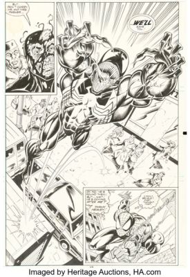 Mark Bagley and Randy Emberlin The Amazing Spider-Man #374 Venom Story Page 9 Original Art (Marvel, 1993). | Heritage