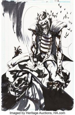 Jock The Batman Who Laughs #6 Splash Page 24 Original Art (DC, 2019). | Heritage