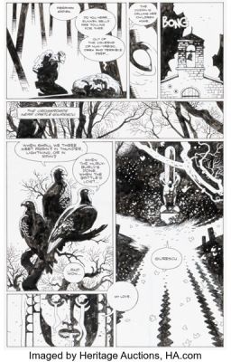 Mike Mignola Hellboy: Wake the Devil #5 Story Page 8 Original Art (Dark Horse, 1996). | Heritage