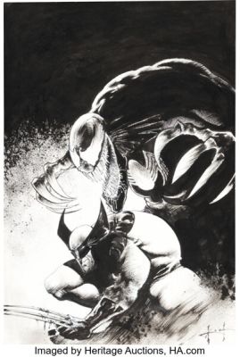 Sam Kieth - Wolverine and Venom Specialty Illustration Original Art (c. 1990s). | Heritage