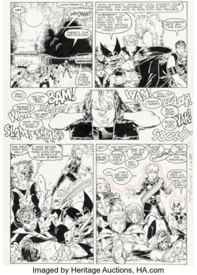 Arthur Adams and Terry Austin X-Men Annual #10 X-Babies Story Page 15 Original Art (Marvel, 1986). | Heritage