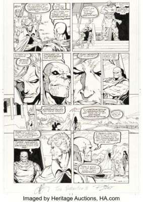Ron Lim and Joe Rubinstein The Infinity Gauntlet #6 Story Page 38 Original Art (Marvel, 1991). | Heritage