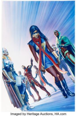 Alex Ross All-New, All-Different Avengers #5 Cover Original Art (Marvel, 2016). | Heritage