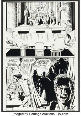 Brian Bolland and Bruce Patterson Camelot 3000 #4 Story Page 5 Original Art (DC, 1983). | Heritage