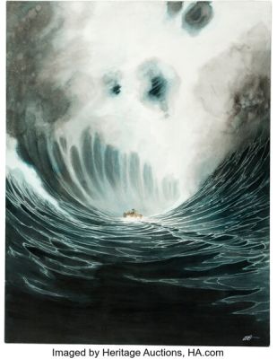 Olivier Boiscommun Lueur de Nuit Illustration Original Art (Glénat, 2013).