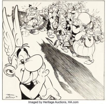 Albert Uderzo Astérix Le Devin #19 Cover Original Art (Dargaud, 1972). | Heritage