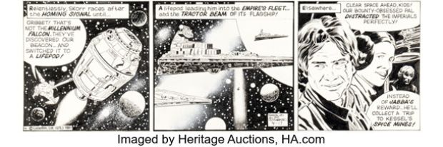 Al Williamson Star Wars Daily Comic Strip Original Art dated 4-17-81 (LA Times Syndicate, 1981). | Heritage