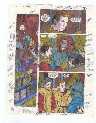 Star Trek VI pg 33 COLOR GUIDE Original Comic Production Art | Neat Stuff Vault