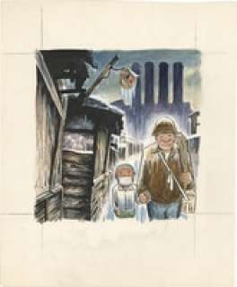 Yoshiharu Tsuge ’Hand-Drawn Color Manuscript "Ghost Chimney" | Mandarake (Big Web)