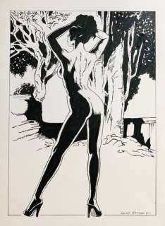 Luciano Bernasconi | Luciano Bernasconi alias Saint Germain - 2x illustrazioni a inchiostro | Catawiki