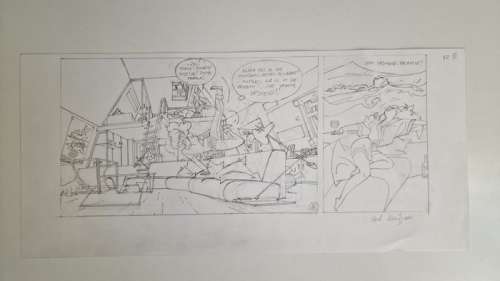 Kuijpers, Henk - 2x Originele schetstekening - Franka | Catawiki