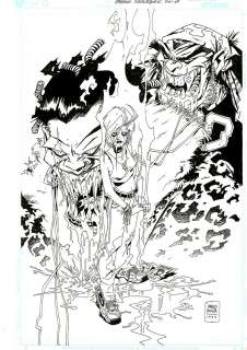 Carlos Meglia | Crimson sourcebook pin-up (DC) | ECC arte y coleccionismo