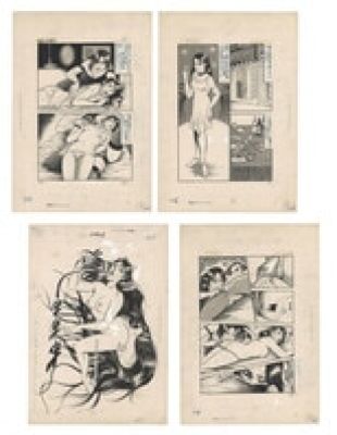 Dirty Matsumoto’s Hand-Drawn Manuscript"Ecstatic Lesbian Market" (4 pages) | Mandarake (Big Web)