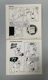 2 planches NB de CEZARD pour sa série ARTHUR LE FANTOME, parues dans… | misc / divers