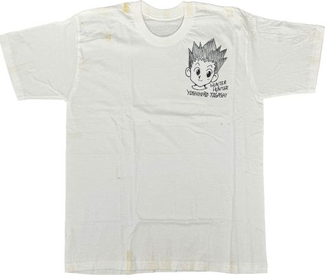 A shirt with an Hand-Drawn Illustration by Yoshihiro Togashi , featuring " Hunter x Hunter". | Mandarake (Big Web)
