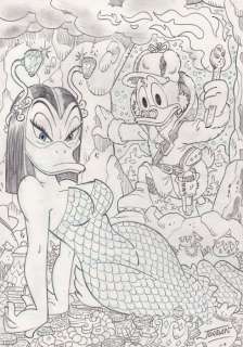Jordan, Julian - 1 Pencil drawing - Uncle Scrooge - "The Cave of Spell" | Catawiki