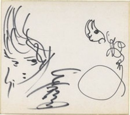 Yoshitaka Amano/Mamoru Oshii Hand-Drawn Shikishi "Angel’s Egg" | Mandarake (Big Web)
