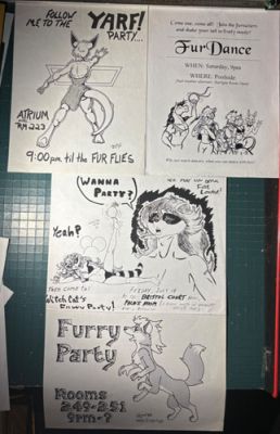 FURRY PARTY CONVENTION FLIERS 1990’s - SET OF 4 PARTY FLIERS FROM VARIOUS CONS | eBay US (Buy It Now)