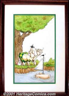 Don Martin - Original Cover Art for Mad’s Don Martin Sails Ahead. Few artists in any medium have a style as - | Heritage