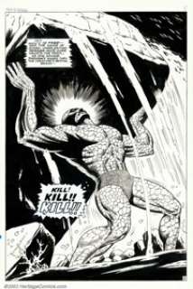 Dan Adkins - Original Art for Tales to Astonish #92, page 5 (Marvel, 1967). The massive menace of IT resounds -