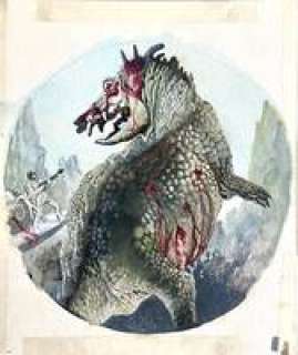 KAREL THOLE - Original cover for Urania n. 813 David Gerrold "Superbestia". Cm. 24x24. Gouache on board. Code 804.