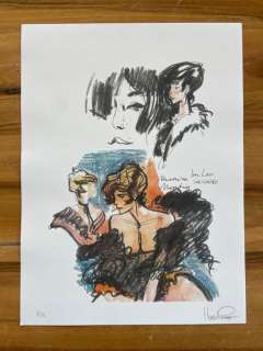 Hugo Pratt - 1 Print - "Marisa" - 1986 | Catawiki