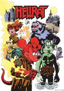 Roberto Ronchi - 1 Original colour drawing - Goofy, Mickey Mouse, Minnie Mouse - "HELLRAT" - 2024 | Catawiki