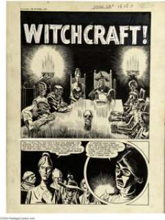 Rudy Palais and Vic Donahue - Witches Tales #4 Complete 8-page Story "Death by Witchcraft!" Original -