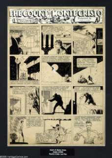 Lou Fine - Jumbo Comics "Count of Monte Cristo" Page Original Art (Fiction House, 1940). Nothing -