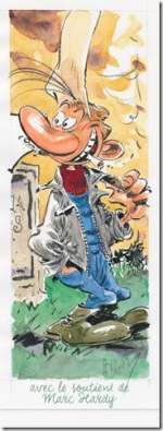 Hardy, Marc | G. Raf Zerk  - Original illustration  - bookmark | Catawiki