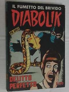 Diabolik I° s. n. 18 - "delitto perfetto " Sodip ben compatto - 1 Comic - 1964 | Catawiki