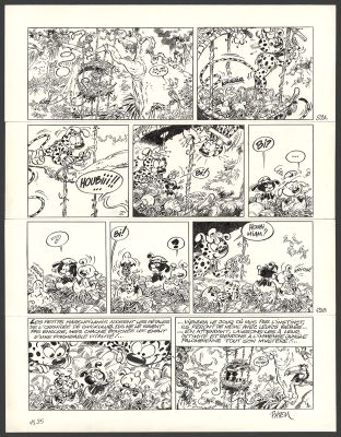 Batem | Le Marsupilami - Sur la piste du Marsupilami (T.25) - Planche originale n°59 | Daniel Maghen