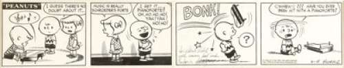 Charles Schulz - Peanuts Daily Comic Strip Original Art, dated 3-15-52 (United Features Syndicate, 1952). - | Heritage