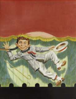 Norman Mingo Mad Follies #1 Cover Painting Original Art (EC, 1963).  Alfred E. Neuman just wants to do his -