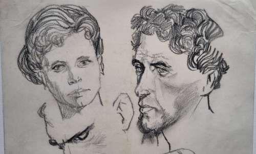 Toppi, Sergio - 1 Original drawing - I volti dei personaggi delle storie - 1965 | Catawiki