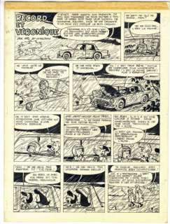 Will & Goscinny | Will & Goscinny Record & Veronique Planche originale n°1 Ã  l’encre de chine | Cornette de St Cyr