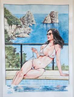 Luca Raimondo - 1 Original drawing - "Capri" - 2024 | Catawiki