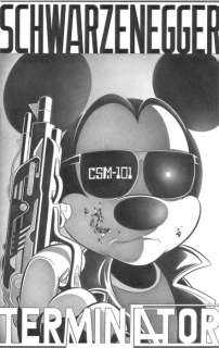 Jaume Esteve - Mickey Mouse Starring “Terminator” - Original Drawing - Pencil Art - Hand Signed | Catawiki